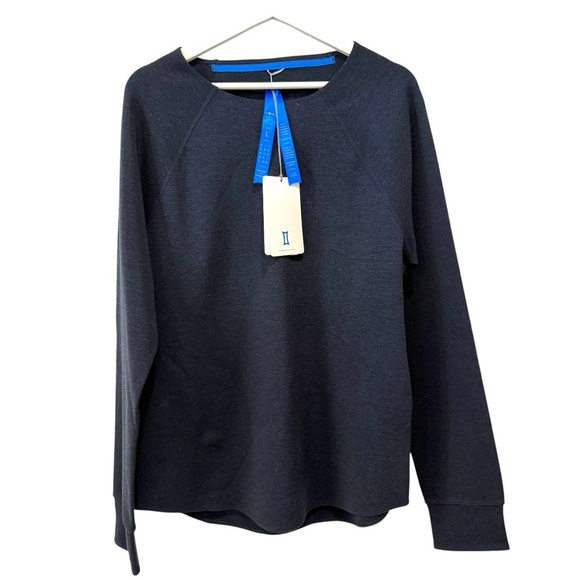 Kit and Ace NWT Men’s Pullover Navy Crew Neck 151 Long Sleeve Sweater Size L - Picture 3 of 17